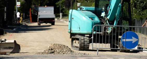 Oberflächensanierung einer Straße